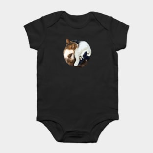 Yin Yang, Cats Cat Lover Kitten,  Chinese Symbol Baby Bodysuit